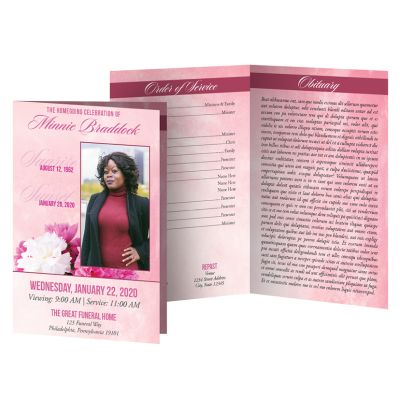 Pink and White Floral Bifold (Small)