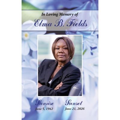Blue Blossoms Prayer Cards