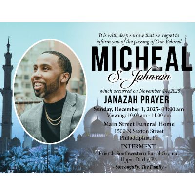 Blue Temple Notice Card