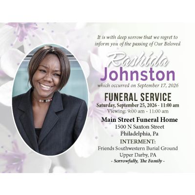 Buds of Lavender Notice Card