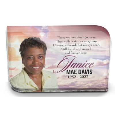 4x6 Memorial Crystal Plaque