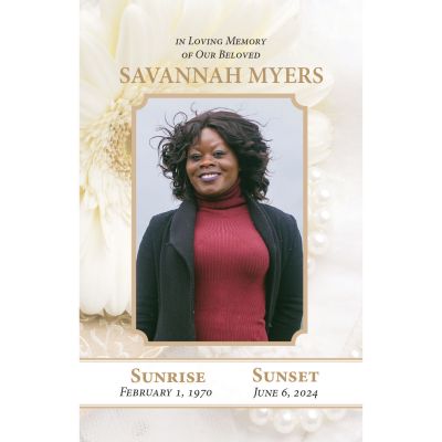 Flowers & Pearls Prayer Cards