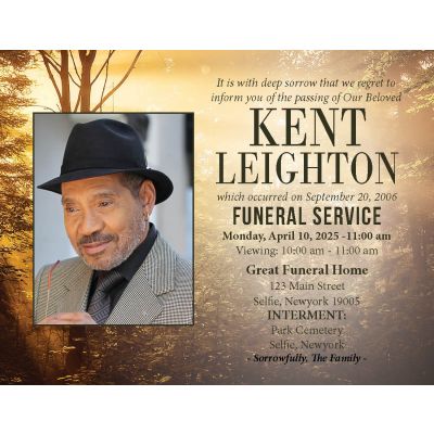 Gilded Woods Notice Card