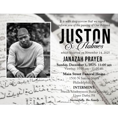 Pages of Islam Notice Card