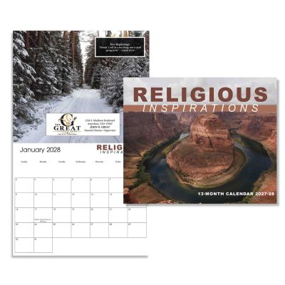 Religious Inspirations Calendar – 2027 Inspirational Scripture Calendar for Funeral Homes
