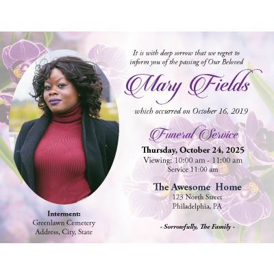 Soft Petals Notice Card