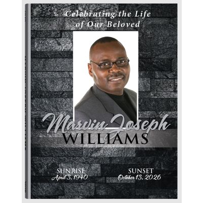 Dark Marble Guest Book