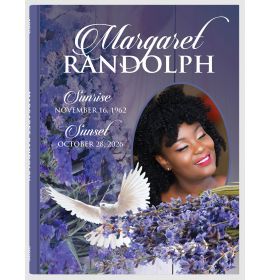 Her Lavender Guest Book