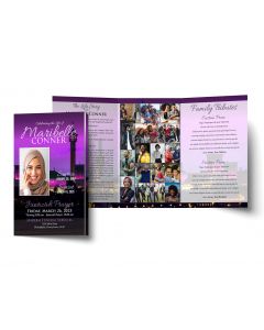 Beautiful Purple Mosque Trifold