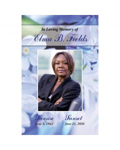 Blue Blossoms Prayer Cards