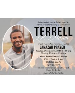 Sacred Temple Notice Card