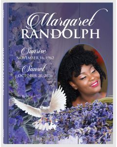 Her Lavender Guest Book